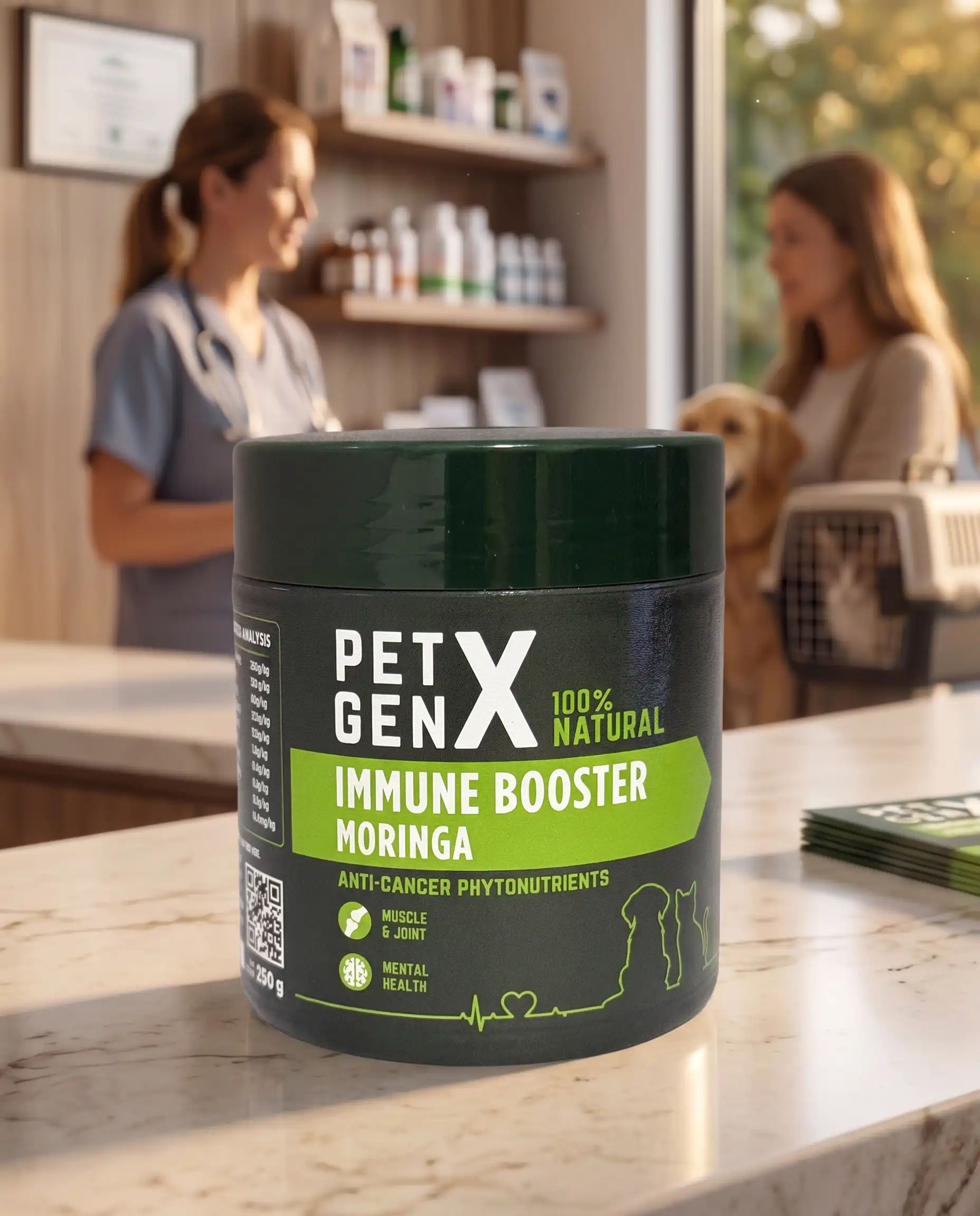 Immune booster Moringa for pets health and wellness
